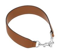 sourcing map 20.28 Inch PU Leather Short Bag Strap with Clasp, Purse Handles Handbags Replacement Straps for Clutch Bag Crossbody Underarm Bags, Brown, Silver Buckle