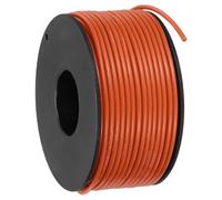 sourcing map 20 AWG Flexible Silicone Wire 30.5m/100ft, 20 Gauge Tinned Copper Electrical Stranded Wire 200 Celsius/392 Fahrenheit High Temperature Hookup Spool for DIY Model Wiring, Orange