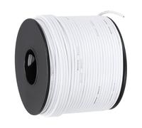 sourcing map 20 AWG Flexible Silicone Wire 61m/200ft, 20 Gauge Tinned Copper Electrical Stranded Wire 200 Celsius/392 Fahrenheit High Temperature Hookup Spool for DIY Model Wiring, White