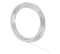 sourcing map 20 Gauge 0.8mm Aluminum Wire, 100 Feet Bendable Metal Craft Armature Wire for Jewelry Making DIY Beading Floral Wreath Wrapping Sculpting, Silver Tone