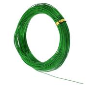 sourcing map 20 Gauge 0.8mm Aluminum Wire, 100 Feet Bendable Metal Craft Armature Wire for Jewelry Making DIY Beading Floral Wreath Wrapping Sculpting, Green