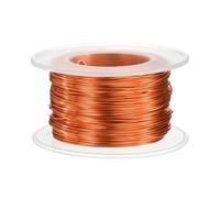 sourcing map 20 Gauge Aluminum Craft Wire 0.8mm 98.5ft Flexible Bendable Anodized Metal Jewelry Sculpting Wire for Jewelry Making Modelling Craft DIY, Orange