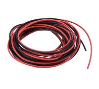 sourcing map 20 Gauge PVC Hookup Wire 3.0m/10ft 20AWG Flexible Electrical Wire UL1007 Tinned Copper Stranded Black Red, 2mm Dia for Model Aircraft Electric Appliances Internal Connect