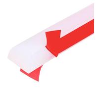 sourcing map 20 Inch Flexible Quarter Round Molding, Flexible Molding Trim, Double-Sided Silicone Peel and Stick Trim Self-Adhesive Shower Water Barrier for Floor Corner, Tub, Clear