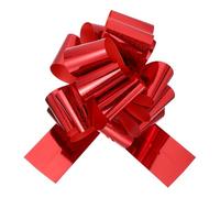 sourcing map 20 Inch Giant Large Pull Bow 1 Pcs Big Glitter Metallic Car Bows Ribbon for Wedding Presents Gift Wrapping Christmas, Red