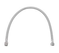 sourcing map 20 Inch Long Faucet Supply Line Connector, G3/8 Female Compression Thread x G3/8 Male Connector Straight Thread 304 Stainless Steel Water Supply Hose Line