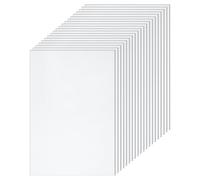 sourcing map 20 Pack Acrylic Sheets 5x7 Inch, 0.04" Thick Clear Plastic Sheets Plastic Acrylic Board for Wall Crafts Photo Frames Display Projects Signs, Art Projects