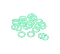 sourcing map 20 Pack Tent Stakes Rings - Tents Nail Ring Tent Accessories Fluorescent Glow in the Dark, Apply to Outdoor/Camping/Hiking (0.59"x 0.12", Green)