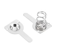 sourcing map 20 Pairs AAA Battery Positive Negative Conversion Spring Contact Nickeling Plate 9.5mm x 9mm