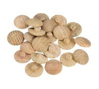 sourcing map 20 Pcs 0.28 x 0.79 Inch Wood Hole Plugs, Wooden Screw Hole Cover, Wood Pocket Button Plug for Chair Stair Craft Furniture Woodworking