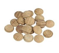 sourcing map 20 Pcs 0.79 x 0.98 Inch Wood Hole Plugs, Wooden Screw Hole Cover, Wood Pocket Button Plug for Chair Stair Craft Furniture Woodworking