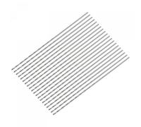 sourcing map 20 Pcs 0.8mm Mini Micro Twist Drill Bits, High-Speed Steel Straight Shank Extra Long Drill Bit 60mm for Aluminum Alloy