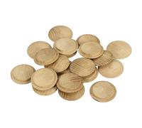 sourcing map 20 Pcs 1.38 x 1.77 Inch Wood Hole Plugs, Wooden Screw Hole Cover, Wood Pocket Button Plug for Chair Stair Craft Furniture Woodworking