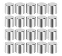 sourcing map 20 Pcs 10 mm x 10 mm Dowel Pins 316L Stainless Steel Cylindrical Dowel Pins Shelf Support Peg Pin Rod Fasten Elements Metal Shelf Pegs Silver Tone
