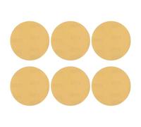 sourcing map 20 Pcs 125mm (5 Inch) Sanding Discs, 1000 Grit Hook and Loop Sandpaper, No-Hole Aluminum Oxide Round Orbital Sander Sandpaper for Woodworking Automotive Metal Polishing, Yellow