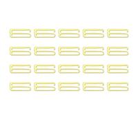 sourcing map 20 Pcs 12mm 9 Shape Bra Strap Hooks, Alloy Adjustment Slide Bra Strap Clips, Bathing Suit Clasp, Bra Hooks Replacement, Sewing Clips Hooks Eye for Underwear, Gold
