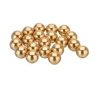 sourcing map 20 Pcs 13 mm Bearing Balls H62 Brass G100 Precision Balls for Industrial Spheres, Machinery, Automotive, and DIY