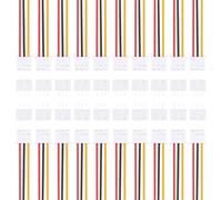 sourcing map 20 Pcs 2.54mm 3 Pin XH Connector Kit, Single Head Male Connector Plug with 26 AWG 300mm Wire Cable and Female Motherboard Connector for Speakers,LED Light Strips,Small Appliances