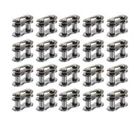sourcing map 20 Pcs #35 Chain Master Connect Links 13mm Pitch, Carbon Steel Roller Chain Connector Links, Master Link Replacement for Bike Bicycle Go Kart