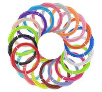 sourcing map 20 Pcs 3D Pen Filament, 1.75mm Dia 16.4ft Length PLA 3D Printing Pen Filament Refills for 1.75mm 3D Printing Pen, 20 Colors