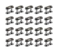 sourcing map 20 Pcs #40 Chain Master Connect Links 16.2mm Pitch, Carbon Steel Roller Chain Connector Links, Master Link Replacement for Bike Bicycle Go Kart