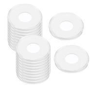 sourcing map 20 Pcs 46mm Coin Capsules, 5 Size(20/25/30/35/40mm) Clear Round Plastic Coin Cases with Adjustable Sponge Gasket Coin Protectors for Collectors Rare Coins, Clear