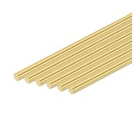 Sourcing Map 20 Pcs 4mm Dia H62 Brass Round Rod, 102mm Length for DIY Crafts & Industry
