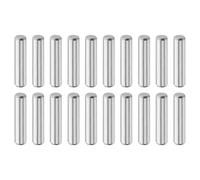 sourcing map 20 Pcs 5 mm x 22 mm Dowel Pins, 316L Stainless Steel Cylindrical Dowel Pins Shelf Support Peg Pin Rod Fasten Elements Metal Shelf Pegs Silver Tone