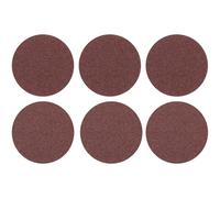 sourcing map 20 Pcs 50mm 2 Inch Sanding Disc 80/100 Grit Hook and Loop Sandpaper Random Orbital Sander Pads for Woodworking Automotive Metal