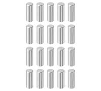 sourcing map 20 Pcs 6 mm x 16 mm Dowel Pins, 316L Stainless Steel Cylindrical Dowel Pins Shelf Support Peg Pin Rod Fasten Elements Metal Shelf Pegs Silver Tone