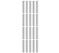 sourcing map 20 Pcs 6 mm x 35 mm Dowel Pins 316L Stainless Steel Cylindrical Dowel Pins Shelf Support Peg Pin Rod Fasten Elements Metal Shelf Pegs Silver Tone