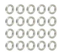 sourcing map 20 Pcs 6805ZZ Deep Groove Ball Bearings, 25 x 37 x 7mm Silent Chrome Steel Double Shield Bearing for Electric Motor, Home Appliances, Industrial Machinery
