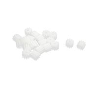 sourcing map 20 Pcs 6mm x 2mm 10 Teeth Plastic Gear Wheel for Car Motor Shaft