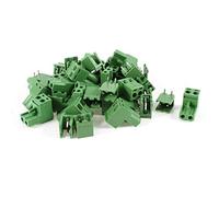 sourcing map 20 Pcs AC 300V 10A 5.08mm Pitch 2 Pin Screw Pluggable Terminal Block