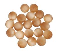 sourcing map 20 Pcs Acrylic Round Beads, 16mm Loose Beads Frosted Bulk Spacer Bead for Bracelets Necklace Earring Jewelry Making DIY Handmade Crafts Decoration, Ochre