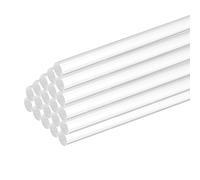 sourcing map 20 Pcs Acrylic Round Rods 3/16" x 10" Clear Acrylic Dowel Rods Sticks Plastic Sticks Strip for Model Making DIY Crafts Lighting Gardening Decorations - 5mm x 250mm