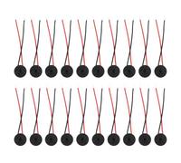 sourcing map 20 Pcs Active Buzzer DC 12V 12x9.5mm 60mm Active Piezo Buzzer with Lead Wire Continuous Sound Beep for Computer Physics Circuits Alarm Safety Warehouse House Shop