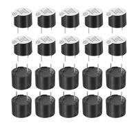 sourcing map 20 Pcs Active Buzzer DC 12V 12x9.5mm 7.6mm Pitch Electric Tone Buzzer Alarm Piezo Beep Sounder Continuous Sound Beep for Computer Physics Circuits Alarm Safety Warehouse House Shop