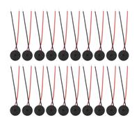 sourcing map 20 Pcs Active Buzzer DC 3V 12x9.5mm 60mm Active Piezo Buzzer with Lead Wire Continuous Sound Beep for Computer Physics Circuits Alarm Safety Warehouse House Shop
