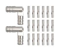 sourcing map 20 Pcs Barrel Hinges, 5 x 25 mm Jewelry Box Hinges Folding Concealed Brass Cylinder Hidden Barrel for Wooden Music Boxes Small Woodworking Projects Cabinet Doors, Silver