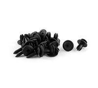 sourcing map 20 Pcs Black Plastic Rivet Clips 6mm x 11mm x 16mm