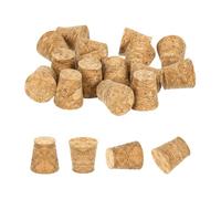 sourcing map 20 Pcs Cork for Bottles Stoppers Cork Plugs, 0.35x0.24x0.39 Inch Soft Wood Natural Tapered Corks for Bar Restaurant DIY Crafts