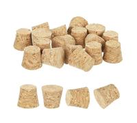 sourcing map 20 Pcs Cork for Bottles Stoppers Cork Plugs, 0.47x0.35x0.39 Inch Soft Wood Natural Tapered Corks for Bar Restaurant DIY Crafts