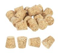 sourcing map 20 Pcs Cork for Bottles Stoppers Cork Plugs, 0.79x0.59x0.79 Inch Soft Wood Natural Tapered Corks for Bar Restaurant DIY Crafts
