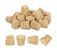 sourcing map 20 Pcs Cork for Bottles Stoppers Cork Plugs, 0.85x0.67x0.79 Inch Soft Wood Natural Tapered Corks for Bar Restaurant DIY Crafts