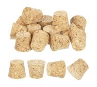 sourcing map 20 Pcs Cork for Bottles Stoppers Cork Plugs, 0.91x0.71x0.79 Inch Soft Wood Natural Tapered Corks for Bar Restaurant DIY Crafts