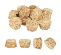 sourcing map 20 Pcs Cork for Bottles Stoppers Cork Plugs, 1.16x0.98x0.63 Inch Soft Wood Natural Tapered Corks for Bar Restaurant DIY Crafts