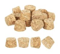 sourcing map 20 Pcs Cork for Bottles Stoppers Cork Plugs, 1.16x0.98x0.79 Inch Soft Wood Natural Tapered Corks for Bar Restaurant DIY Crafts