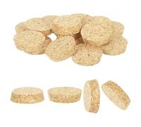sourcing map 20 Pcs Cork for Bottles Stoppers Cork Plugs, 2.01x1.85x0.49 Inch Soft Wood Natural Tapered Corks for Bar Restaurant DIY Crafts