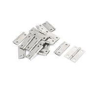 sourcing map 20 Pcs Cupboard Cabinet Hardware Gate Folding Door Hinges 1.5"
